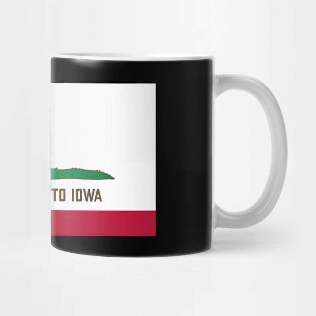 Moving To Iowa - Leaving California Funny Design by lateedesign